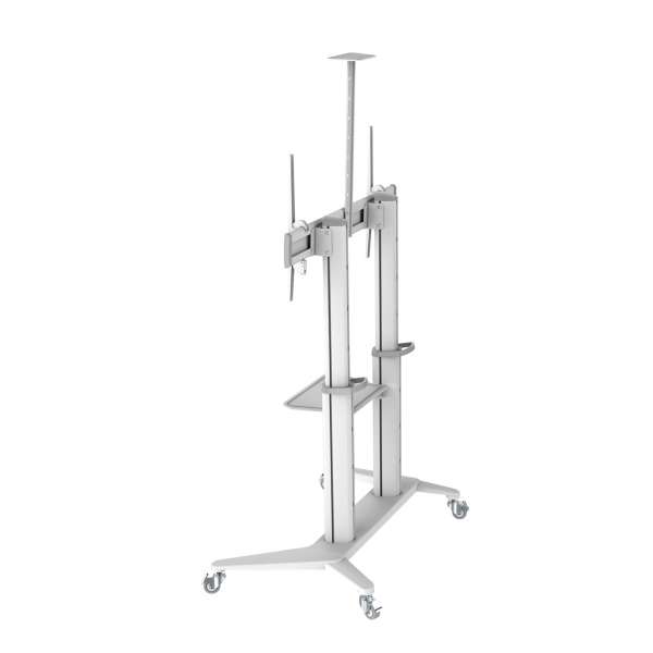 PureMounts® Premium TV Cart - Single Display bis 120", weiß