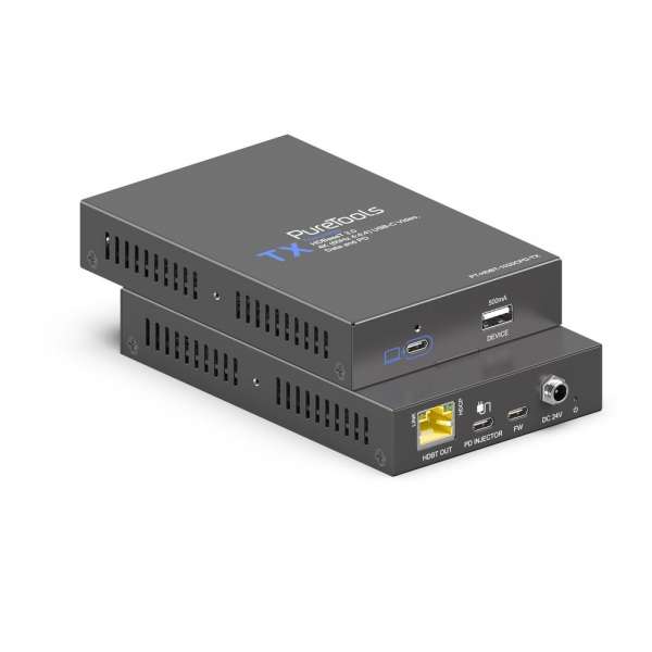 PureTools - HDBaseT 3.0 USB-C Video und Data Transmitter mit PD