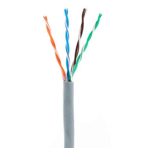 ICE Cable - Cat.5e Kabel, 350MHz, UTP, 24AWG, SBC, HDBaseT, 305m Pulloutbox, Farbe: grau
