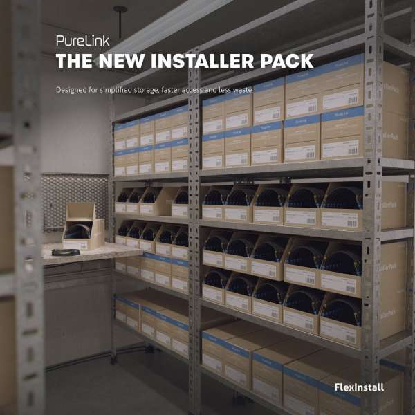 FlexInstall USB-C auf USB-A Kabel USB 3.2 Gen1x1 5Gbps 1.00m - Installer Pack 50 stk.