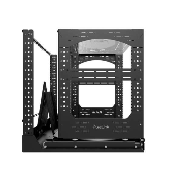 19" Auszieh- und drehbares Rack 12RU, 200kg Traglast, 490B x 608T x 606H