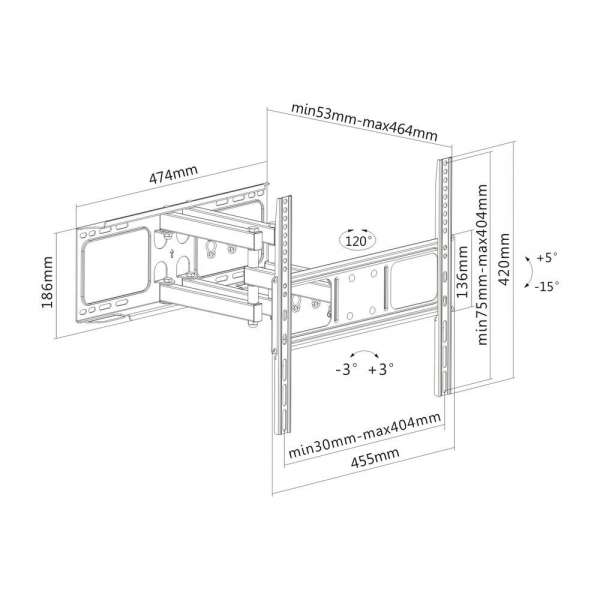 PureMounts® TV Halterung - Swivel - Vesa 400