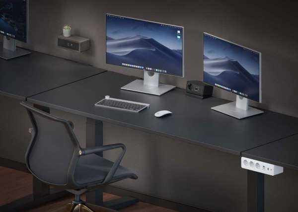 mediahub2 - Tischklemme (schwarz) - Eine sichere Befestigungsmöglichkeit für die freistehende Konfiguration des mediahub2 auf dem Tisch.