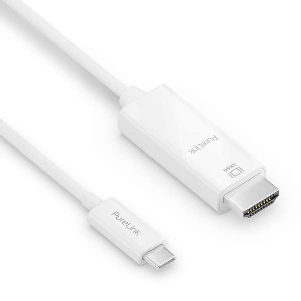 USB-C auf HDMI Kabel - 4K60 - iSerie - weiß - 1,00m