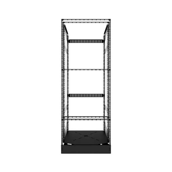 19" Auszieh- und drehbares Rack 28RU, 130kg Traglast, 490B x 608T x 1327H