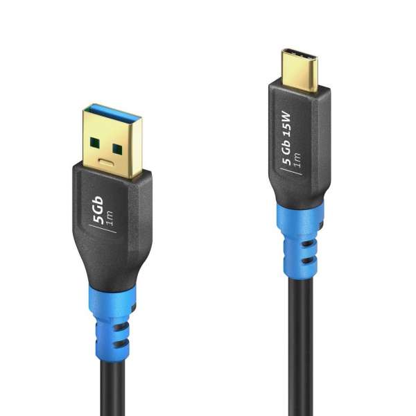 FlexInstall USB-C auf USB-A Kabel USB 3.2 Gen1x1 5Gbps 1.00m