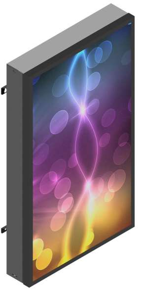 Hochformat-Kiosk für den Außenbereich 55" Samsung LH55OHF