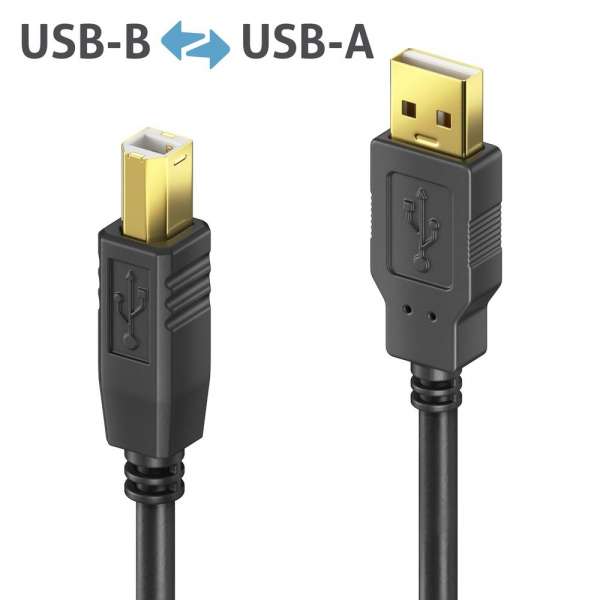 USB 2.0 Aktiv Kabel - schwarz - 15,0m