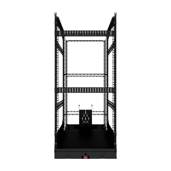 19" Auszieh- und drehbares Rack 24RU, 130kg Traglast, 490B x 608T x 1148H