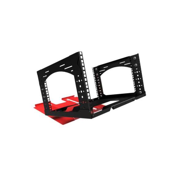 19" Rack, abnehmbarer Sockel mit 6RU, Tragfähigkeit 35 kg, 490B X 422T X 274H