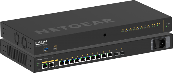 NETGEAR - M4250 12-Port 10G2F PoE+ Stapelbarer Managed Switch (125W PSU)
