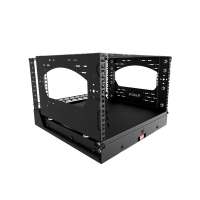 19" Auszieh- und drehbares Rack 6RU, 130kg Traglast, 490B x 498T x 348H 19" Auszieh- und drehbares Rack 6RU, 130kg Traglast, 490B x 498T x 348H