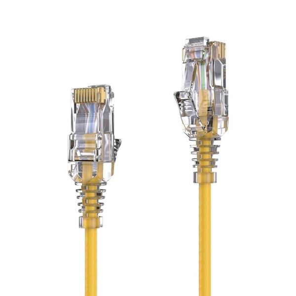 CAT 6 Patchkabel. SLIM - UTP - LSOH - gelb - 5,00m