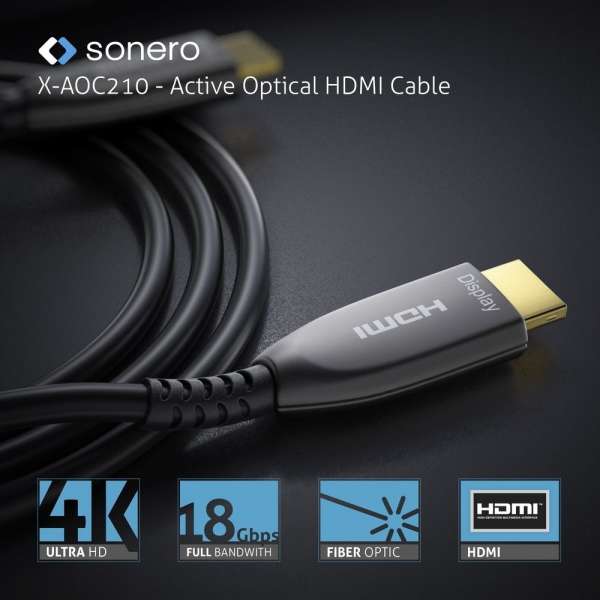 sonero Aktives HDMI 4K AOC Extender Kabel - 40m