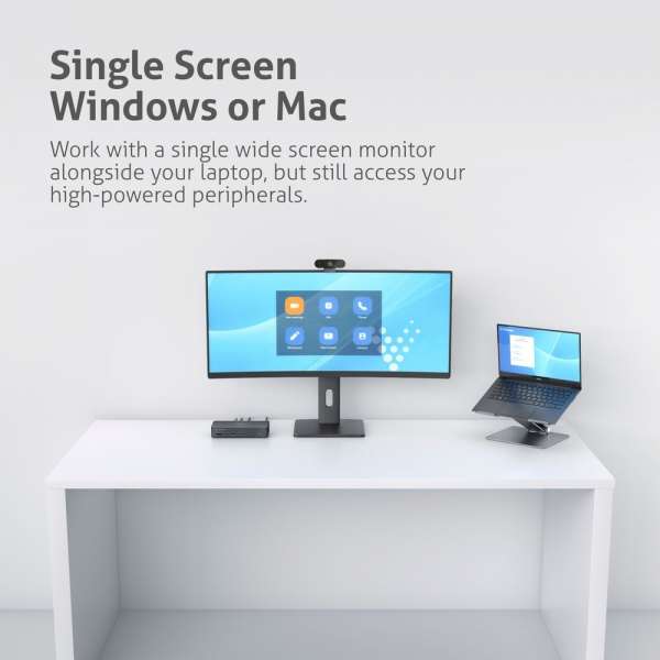 Vuelogic - USB4 Docking Station - Dual Screen USB4 Gen3 MST - 8K Unterstützung