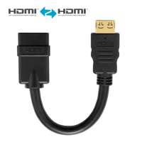 Preview: HDMI/HDMI Adapter - PureInstall 0,10m Preview: HDMI/HDMI Adapter - PureInstall 0,10m