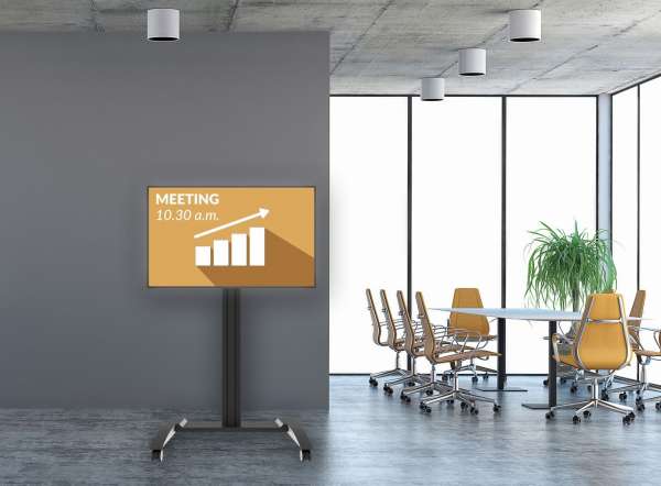 Videokonferenz-Trolley für 42-75" Bildschirme