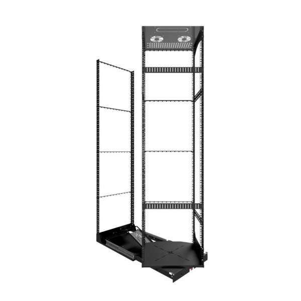 19" Ausziehbares und drehbares Rack 42RU, 125 kg Belastung, 490B X 615T X 1950H