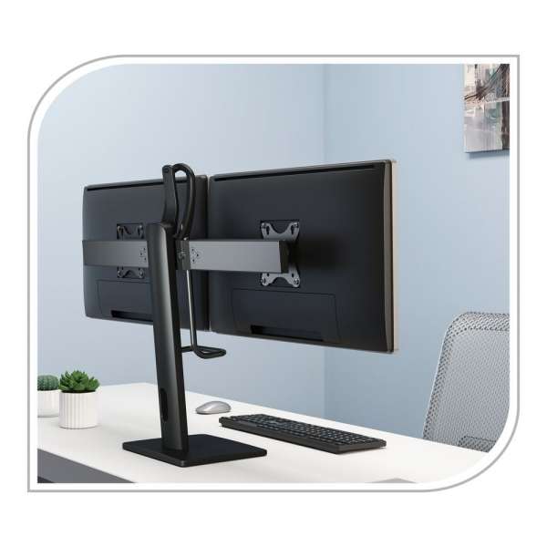 PureMounts® Duale Monitor Halterung, VESA 75x75/100x100, schwarz