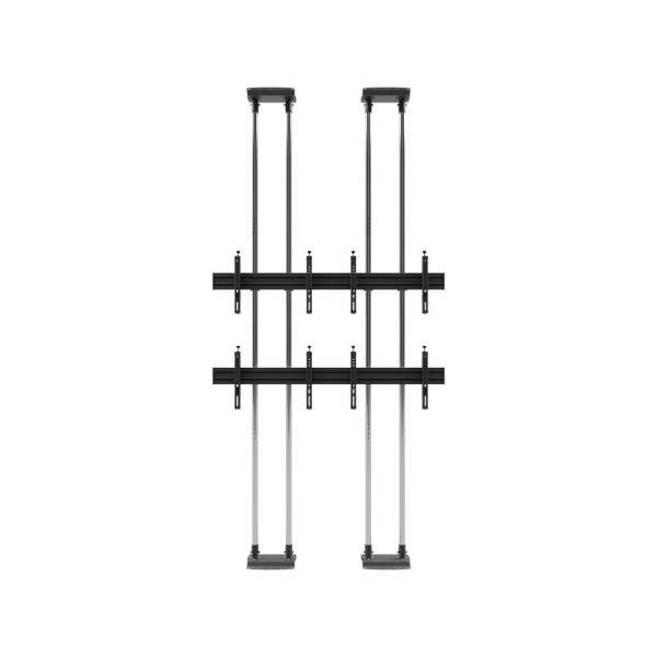 Video Wall Bolt Down Floor-to-Ceiling Mount, modular 2x2, für 42-47" Bildschirme, Querformat