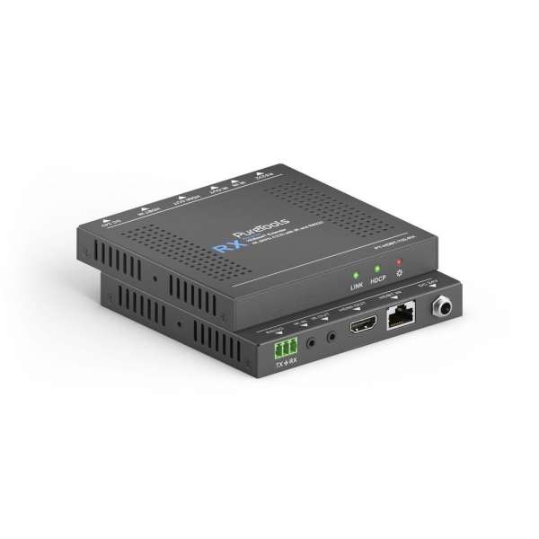 PureTools - Seamless Presentation Switcher 4x1 mit Multi-View, 4K, 1 HDBT Ausgang mit gespiegeltem HDMI-Ausgang