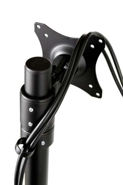 Desktop-Halterung für zwei 19-27"-Bildschirme, vertikale Aufstellung