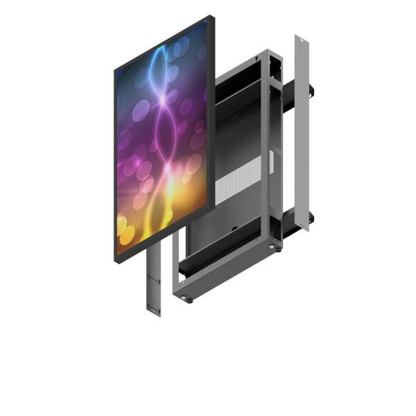 Hochformat-Kiosk für den Außenbereich 55" Samsung LH55OHF