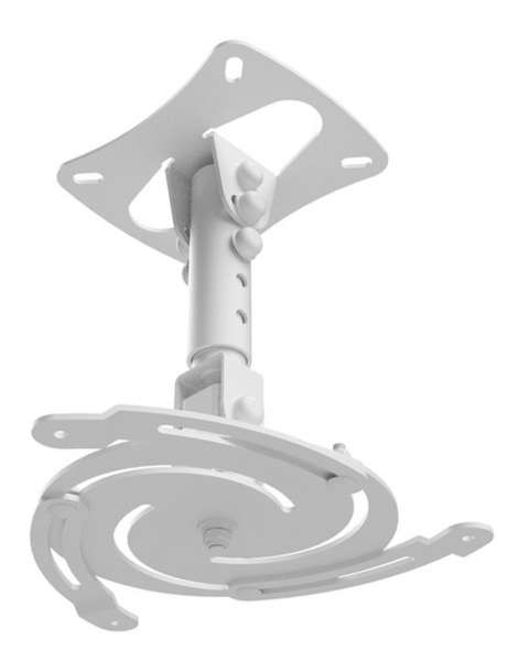 Universal-Projektor-Deckenhalterung (3 Befestigungspunkte), weiß