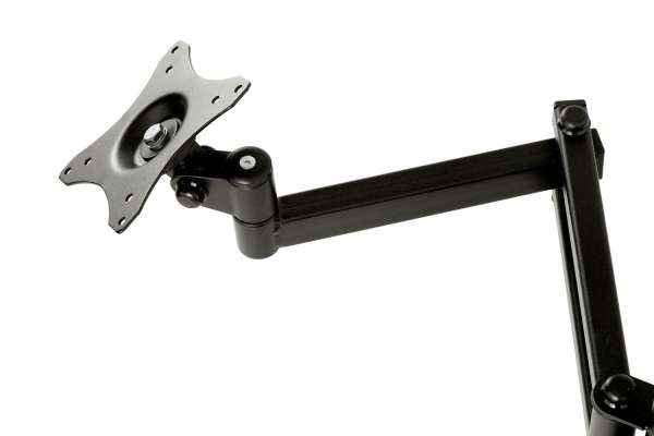 Desktop-Doppelarmhalterung für 10-29"-Bildschirme, schwarz