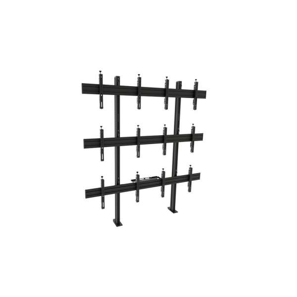 Video Wall Bolt Down Stand, modular 2x3, für 49-57" Bildschirme, Querformat