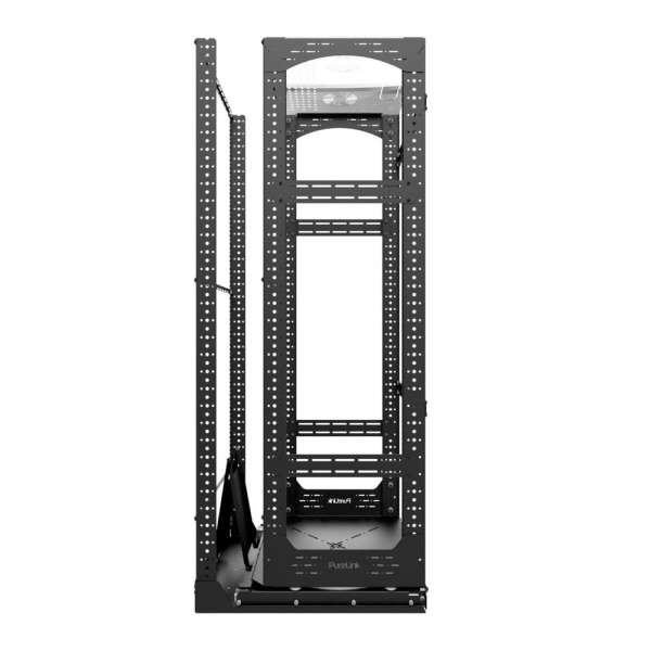19" Auszieh- und drehbares Rack 32RU, 200kg Traglast, 490B x 608T x 1498H