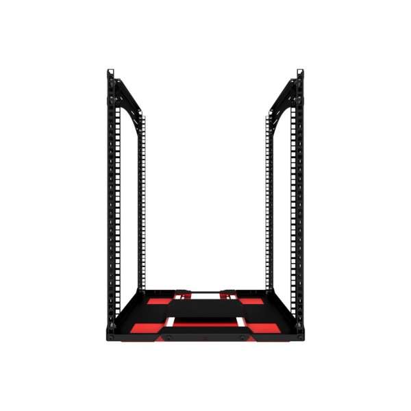 19"-Rack, abnehmbarer Sockel mit 15 HE, Tragfähigkeit 35 kg, 490 B x 422 T x 674 H