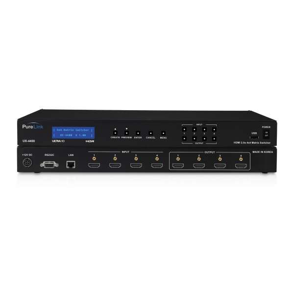 HDTools 4x4 HDMI 2.0a Integrierter Matrix Switcher - Ultra HD