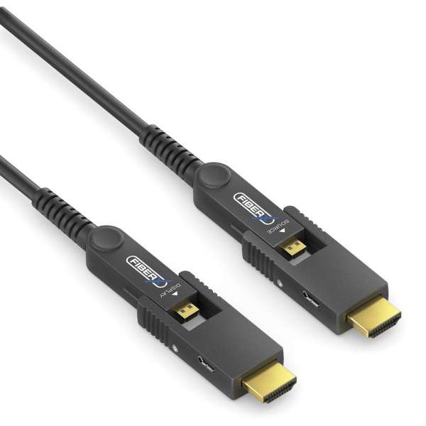 FiberX Serie - Micro HDMI/HDMI 4K Glasfaser Verlängerung - 30m