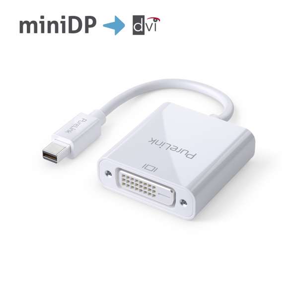 Mini DisplayPort auf DVI Adapter - 1920x1200 - WUXGA - iSerie - weiß - 0,10m Mini DisplayPort auf DVI Adapter - 1920x1200 - WUXGA - iSerie - weiß - 0,10m
