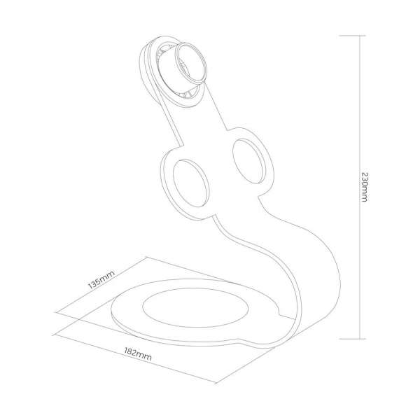 PureMounts® Föhn Halterung für Dyson® Supersonic, grau