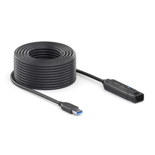 USB 3.2 Gen. 1x1 Aktiv Verlängerung - schwarz - 15,0m