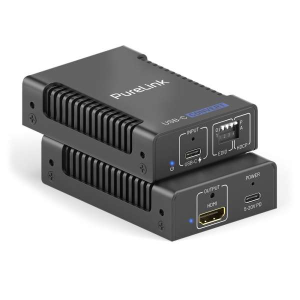 PureTools – USB-C-zu-HDMI-Konverter mit PD – 4K USB-C-zu-HDMI 2.0-Konverter mit 100 W Power Delivery