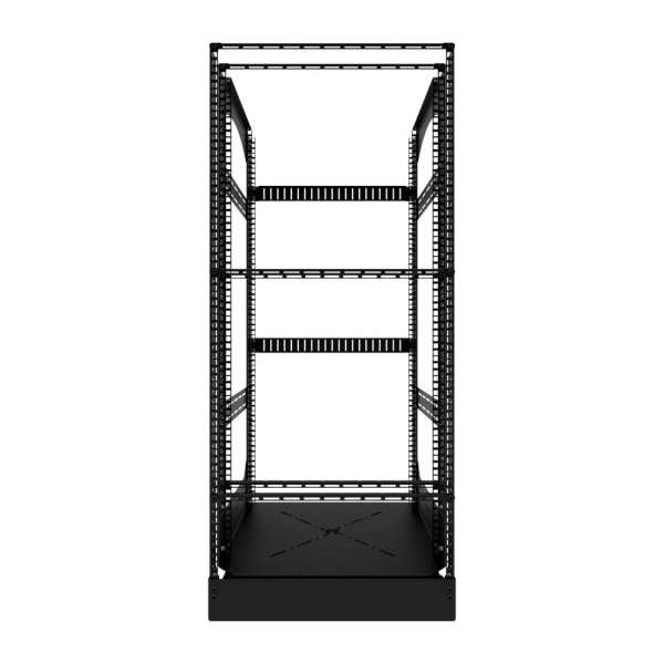 19" Auszieh- und drehbares Rack 24RU, 300kg Traglast, 490B x 510T x 1141H