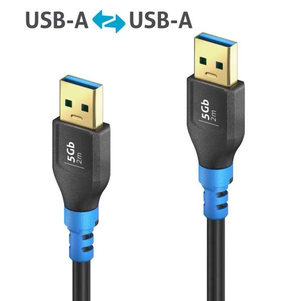FlexInstall USB-A auf USB-A Kabel USB 3.0 5Gbps 2.00m