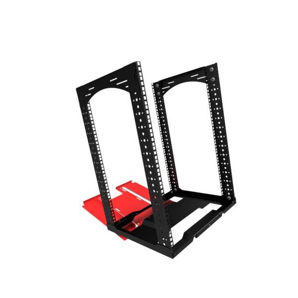 19"-Rack, abnehmbarer Sockel mit 15 HE, Tragfähigkeit 35 kg, 490 B x 422 T x 674 H