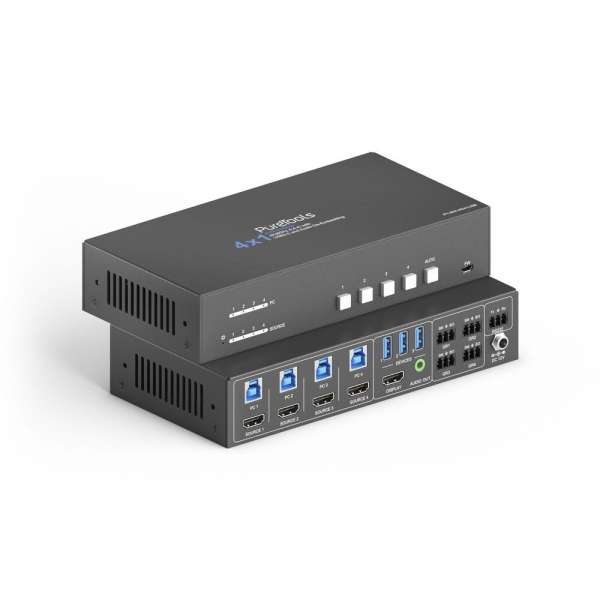 PureTools - 4x1 4K HDMI KVM Switcher