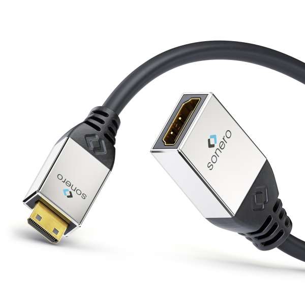 sonero Mini HDMI auf HDMI Adapter Kabel 0,25m