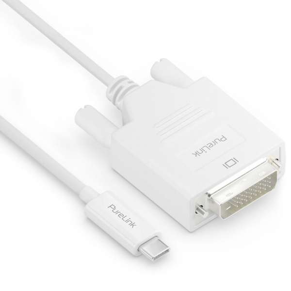 USB-C auf DVI Kabel - 1920x1200 - WUXGA - iSerie - weiß - 1,00m
