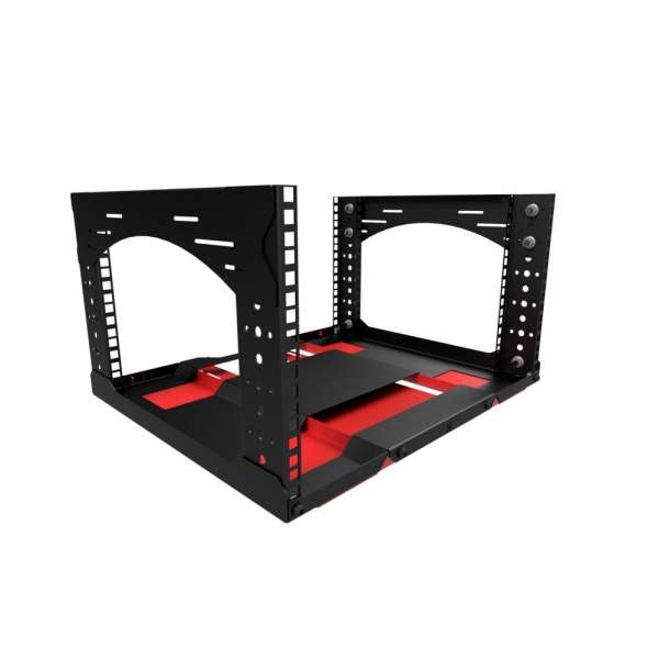 19" Rack, abnehmbarer Sockel mit 6RU, Tragfähigkeit 35 kg, 490B X 422T X 274H