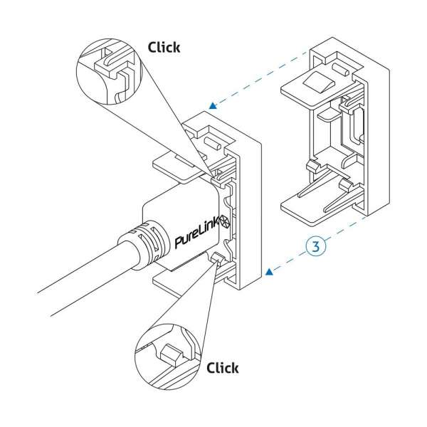 mediahub2 - ICS-kompatibles USB-A F/M Verbindungskabel - 1,00m