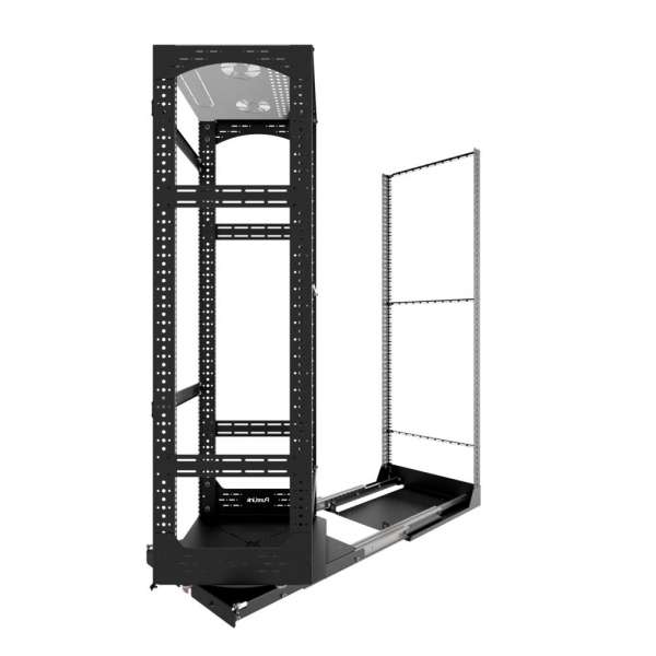 19" Auszieh- und drehbares Rack 32RU, 160kg Traglast, 490B x 510T x 1498H