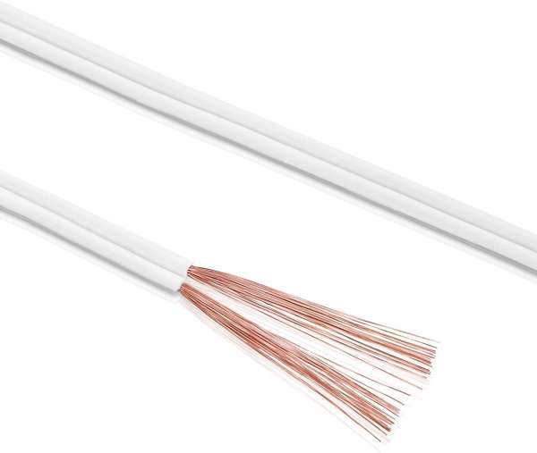 sonero Lautsprecherkabel 2x0,75mm², CCA 10,0m, weiß