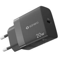 sonero USB-C Ladegerät - 1 Port - 20W PD - schwarz sonero USB-C Ladegerät - 1 Port - 20W PD - schwarz
