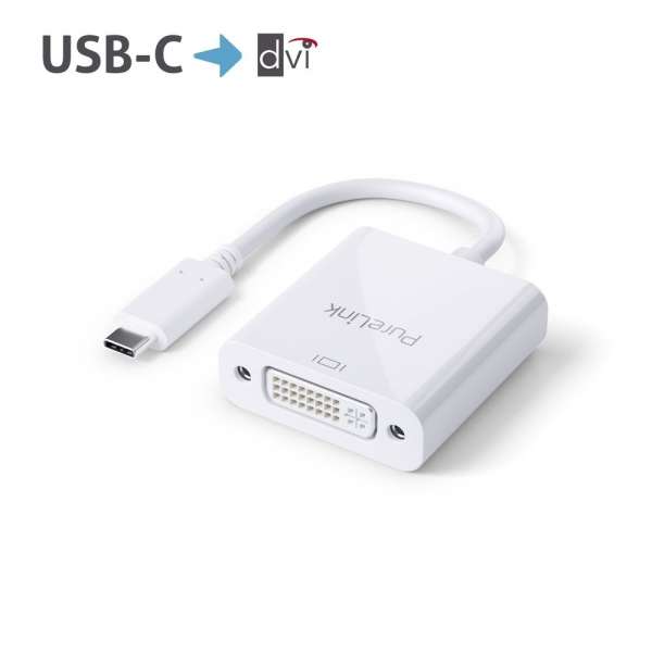 USB-C auf DVI Adapter - 1080p - iSerie - weiß - 0,10m USB-C auf DVI Adapter - 1080p - iSerie - weiß - 0,10m